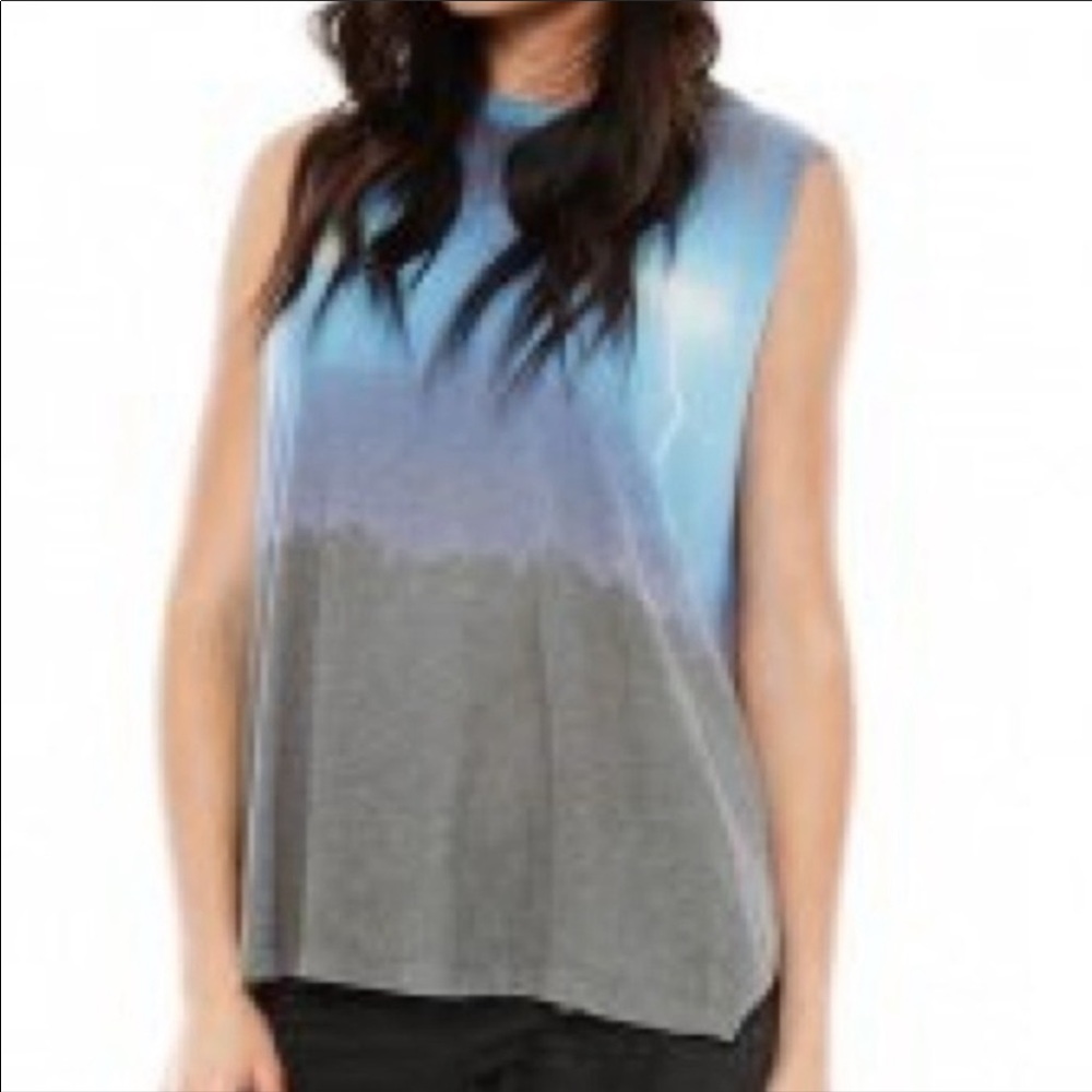 Wildfox Desert Storm Lighting Blue & Multi Sleeveless Top